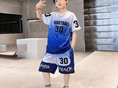 056#假两件篮球服童装图7