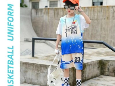 064#假两件篮球服童装图6