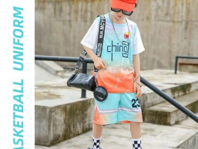 064#假两件篮球服童装图8