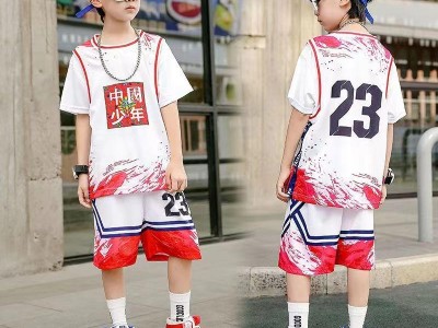 067#假两件篮球童装图3